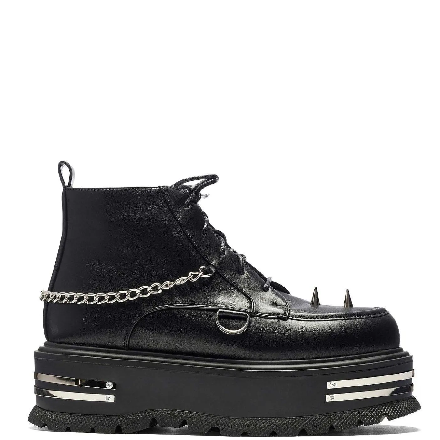 Damskie KOI footwear Buty Do Kostki^Buty Grunge The Silence Platform - Czarne