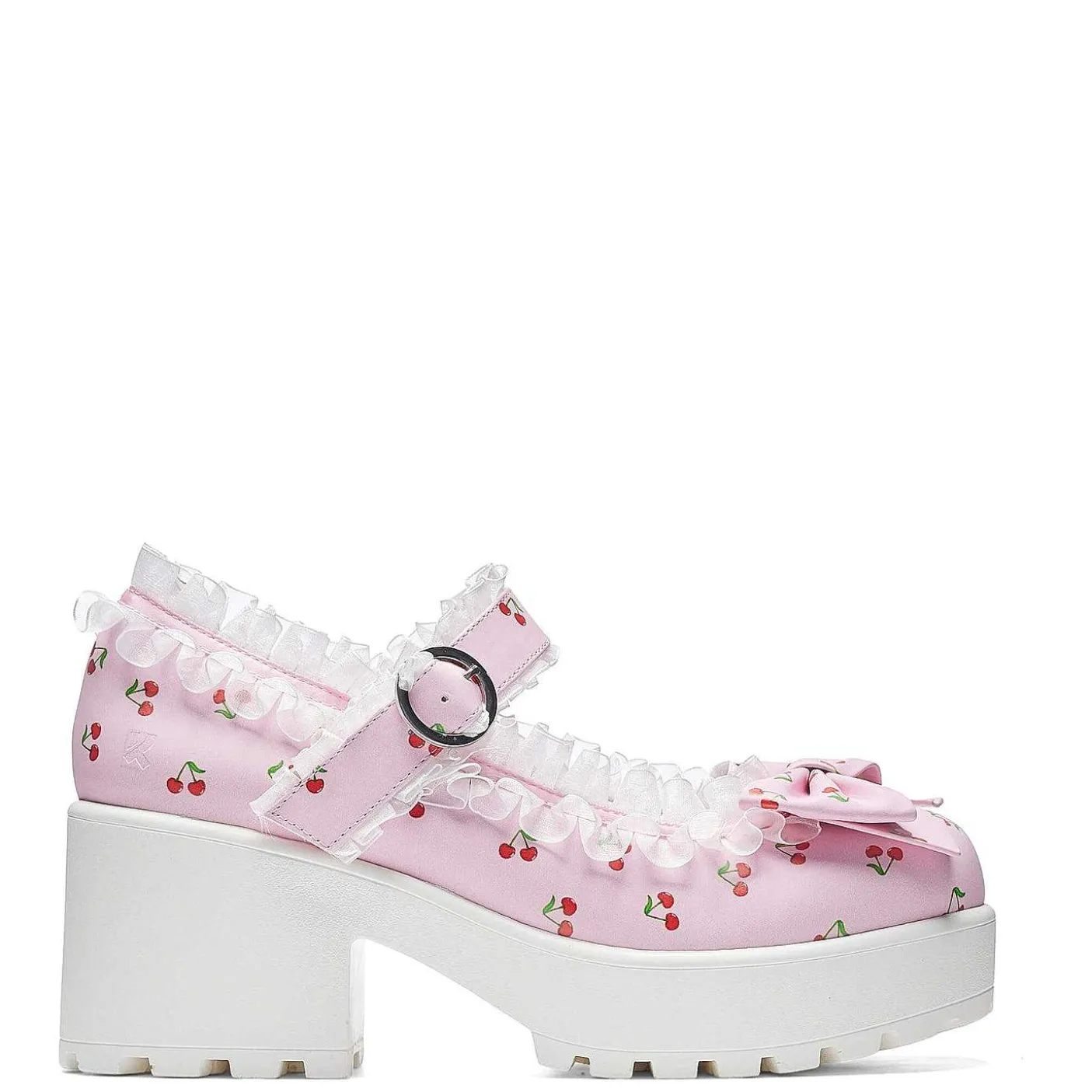 Damskie KOI footwear Wydrukowano Mary Janes^Buty Tira Mary Janes „Pink Cherry Bakewell Edition"