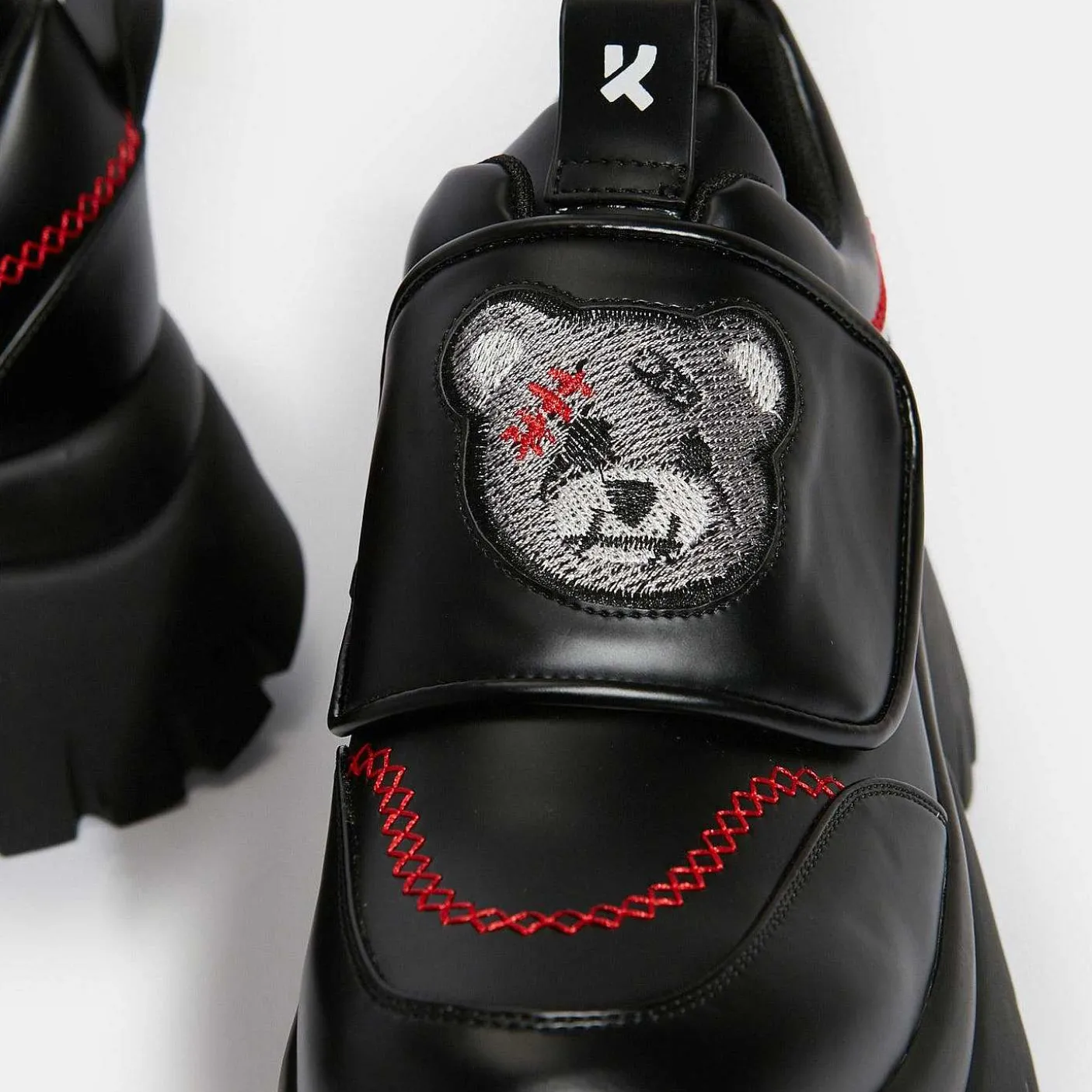 Damskie KOI footwear Czarne Trampki^Czarne Buty Na Platformie Vilun Terror Of Monakuma