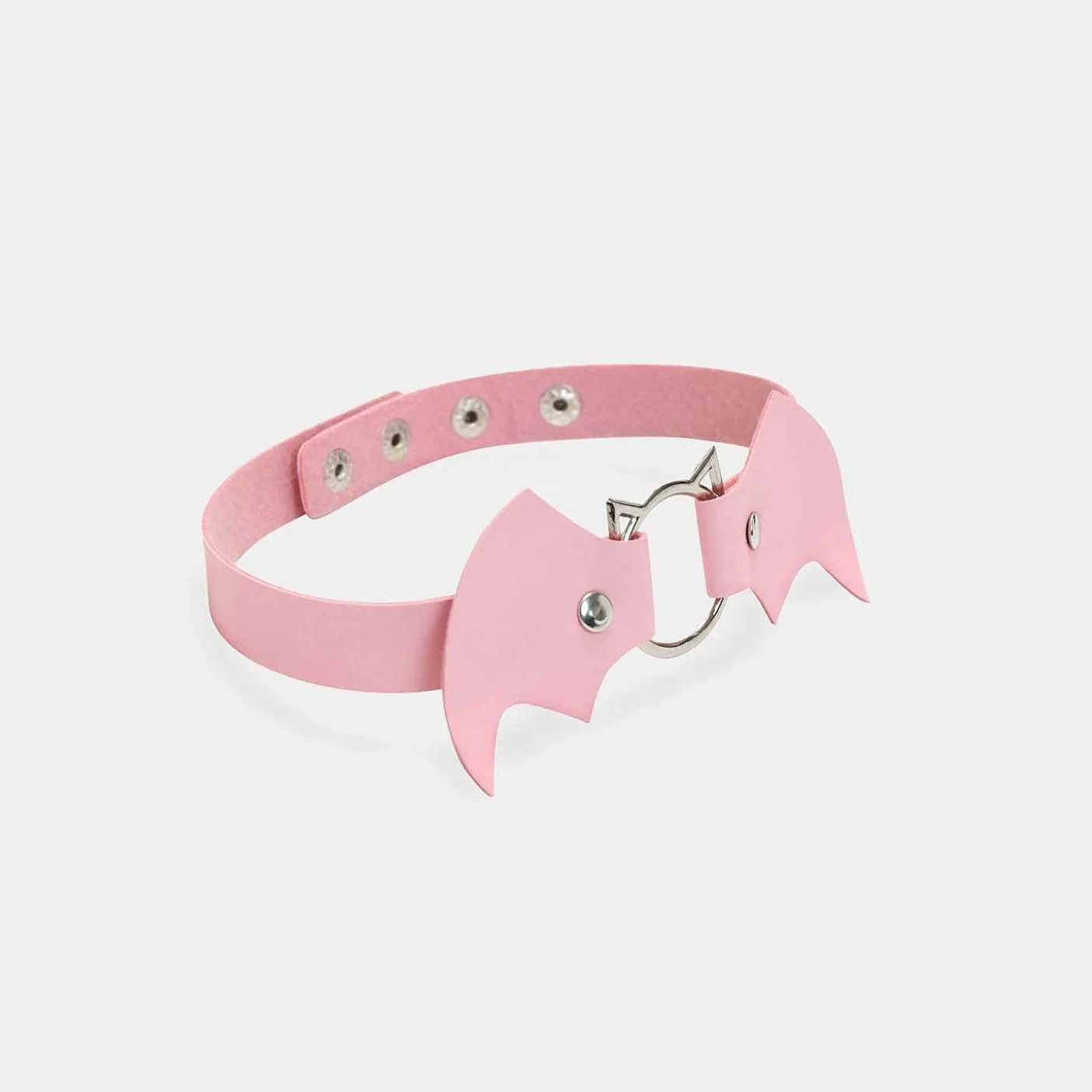 Damskie KOI footwear Naszyjniki^Kawaii Baby Pink Bat Choker