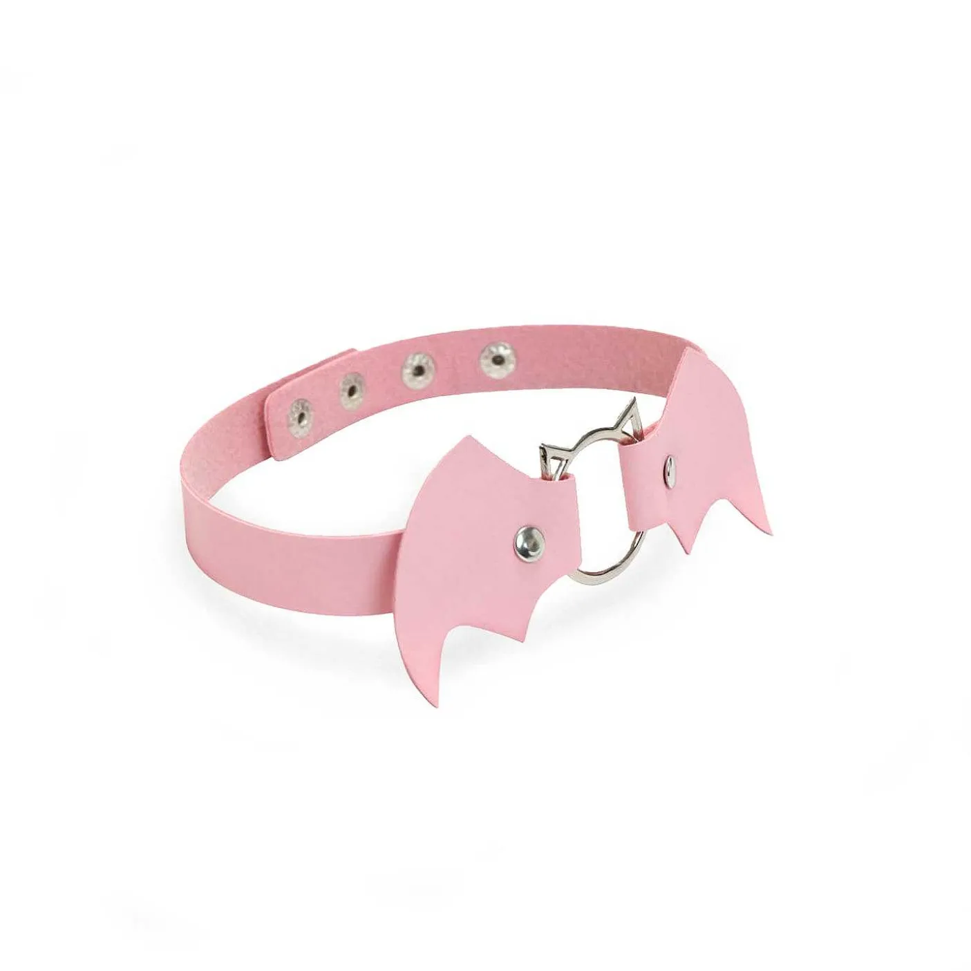 Damskie KOI footwear Naszyjniki^Kawaii Baby Pink Bat Choker