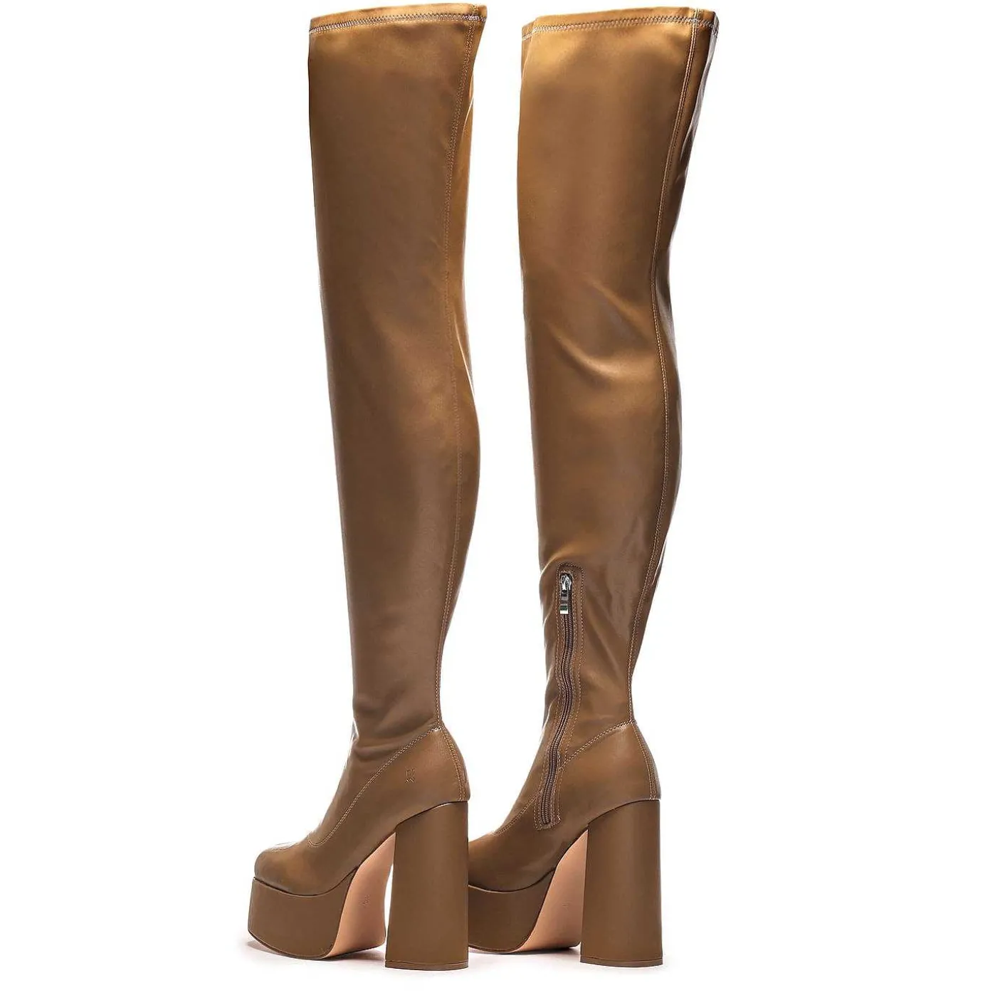 Damskie KOI footwear Dlugi But^Kozaki Za Kolano The Redemption Plus Size Khaki
