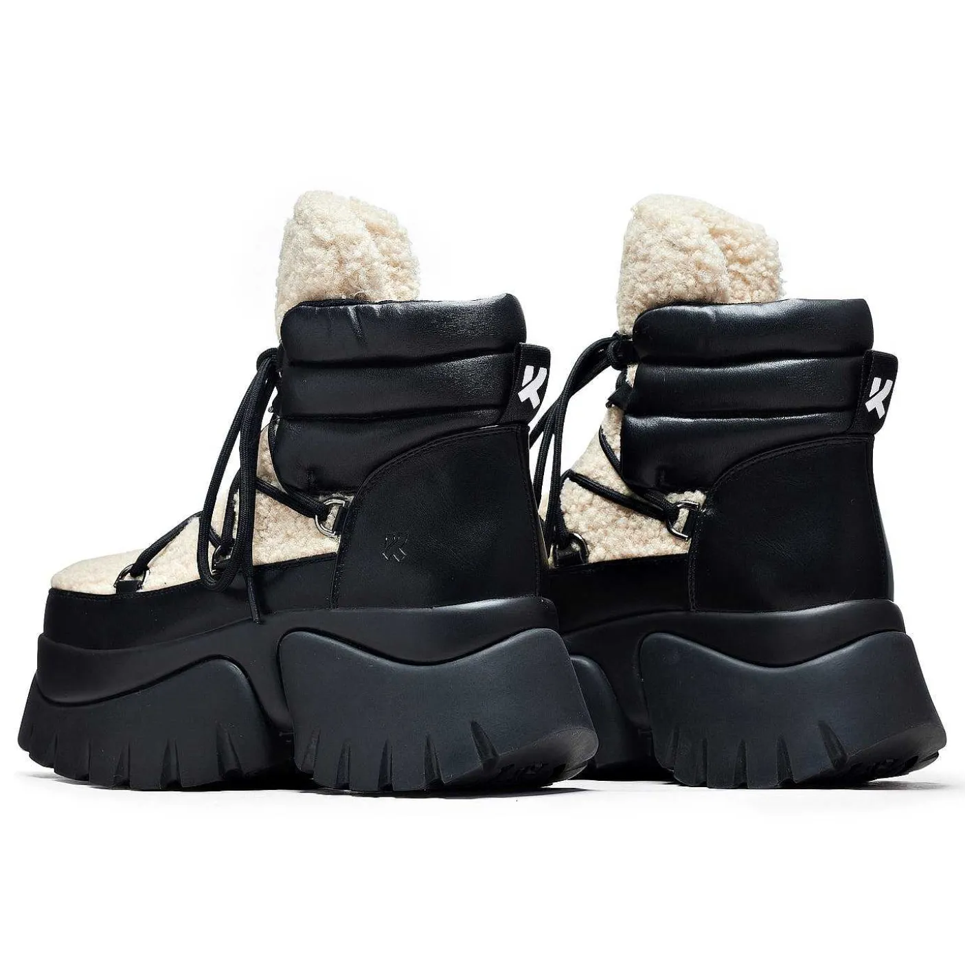 Damskie KOI footwear Buty Platformowe^Kremowe Puszyste Buty Zimowe Vilun | Buty Sniegowe I Zimowe | Obuwie Koi