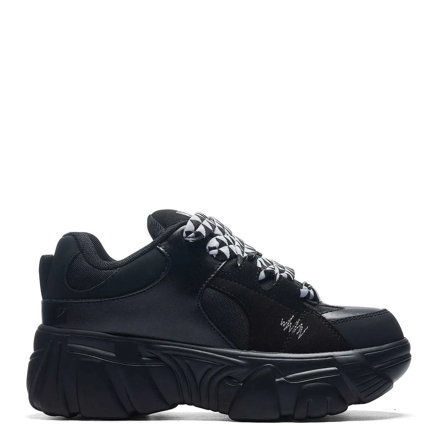 Damskie KOI footwear Sportowi Trenerzy^Męskie Buty Sportowe Na Grubej Podeszwie Ricta Flip Biala Koronka