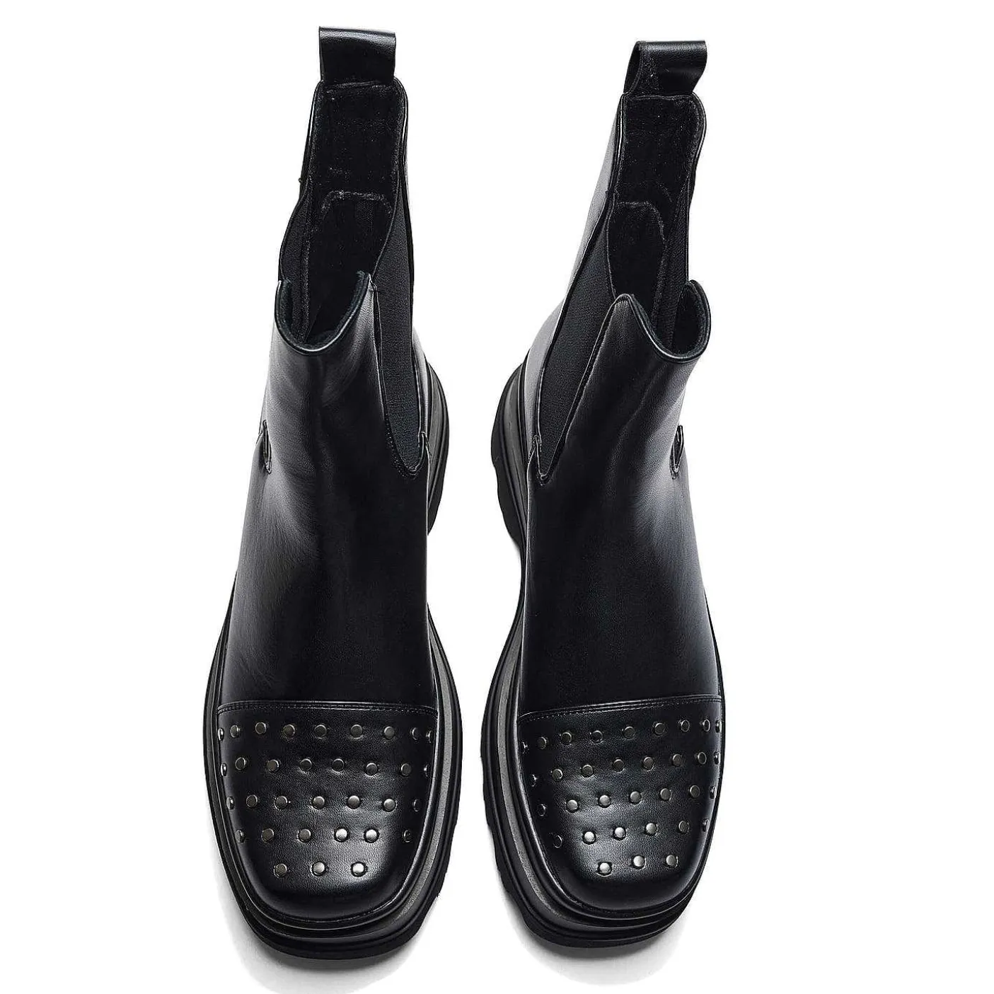 Damskie KOI footwear Buty Platformowe^Sztyblety Silence Studded Trident - Czarne | Obuwie Koi