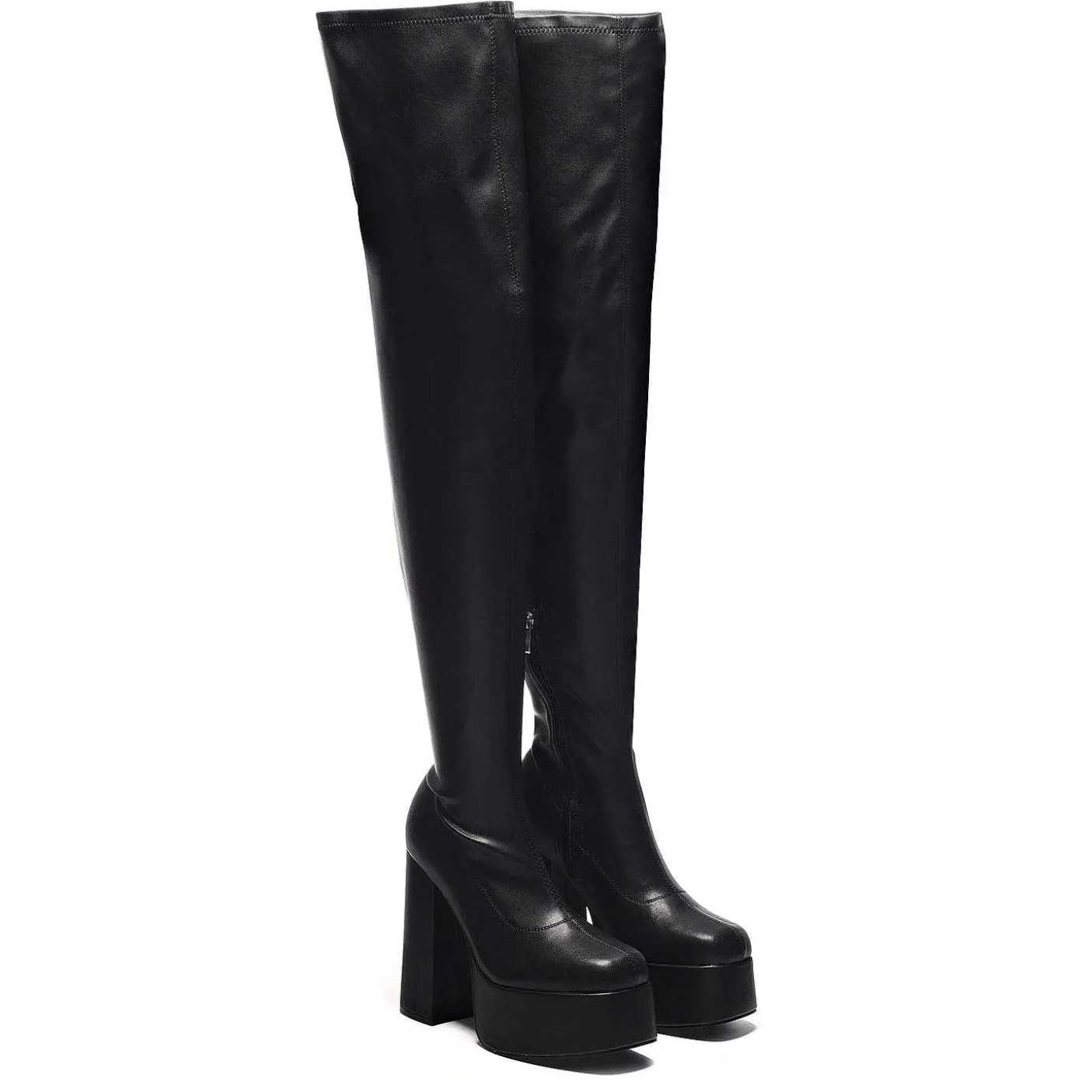 Damskie KOI footwear Grube Buty^Wysokie Buty Za Kolano The Redemption Plus Size